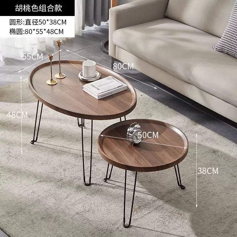 Foldable 2-in-1 Nesting Coffee Table Set