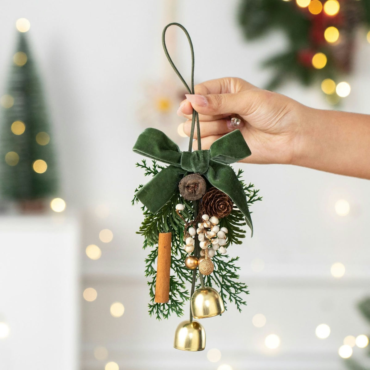Christmas Bell Wind Chime ,Festive Door Hanging Decoration
