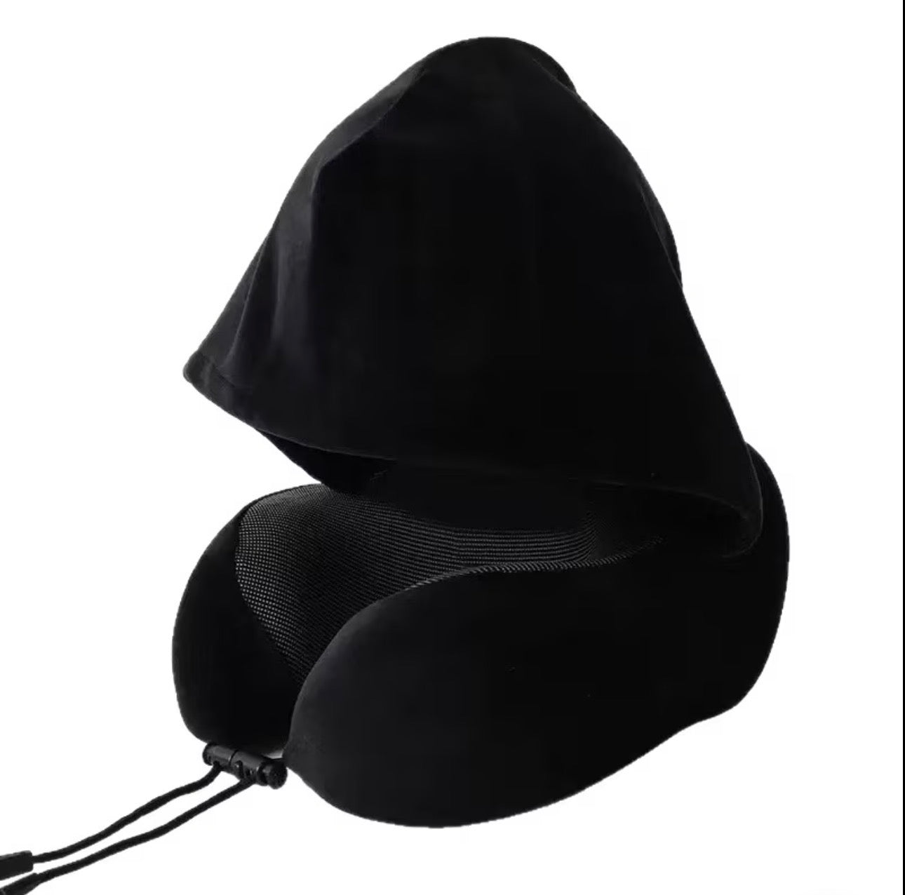 Microfiber Travel Neck Pillow with a hoodie