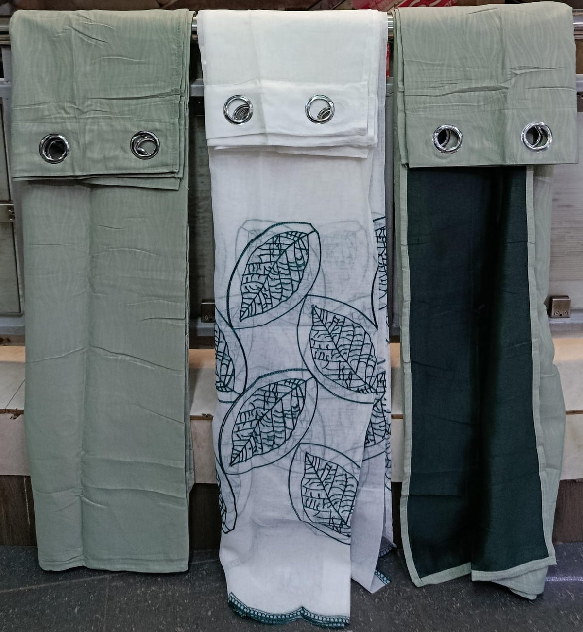 3 in 1 Curtains & Drapes Set