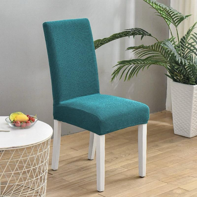 Slip, Jacquard Material Dining Chairs Seat Covers