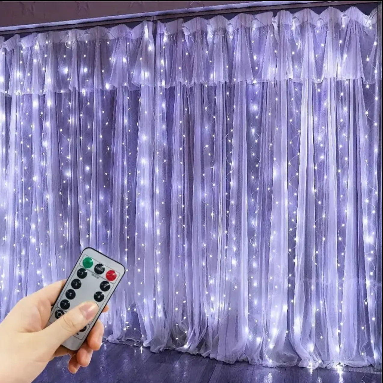 3M×3M CURTAIN LIGHTS WITH REMOTE