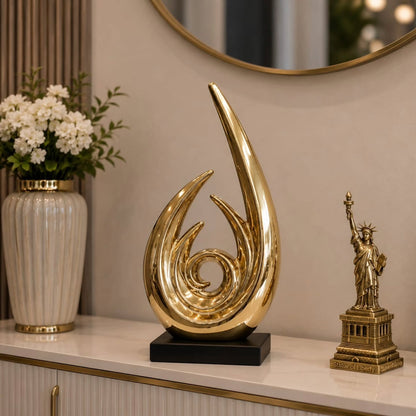 Big Size Ceramic Modern Abstract Art Statue Decor Sculpture Figurine