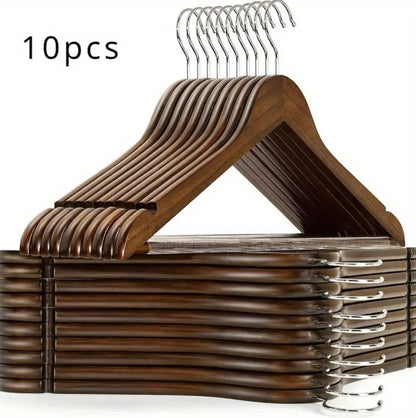 10pcs Wooden Clothes Hangers