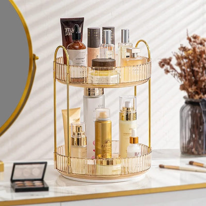 360° Rotating make up storage rack /multi-layer organizer