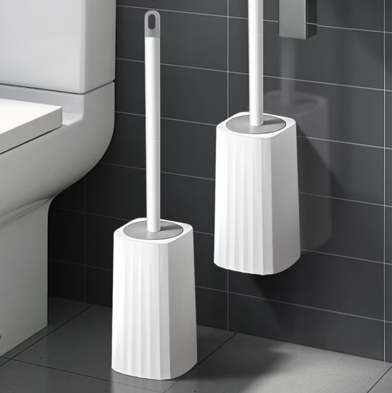 Wall mounted high quality toilet cleaning brush set with holder