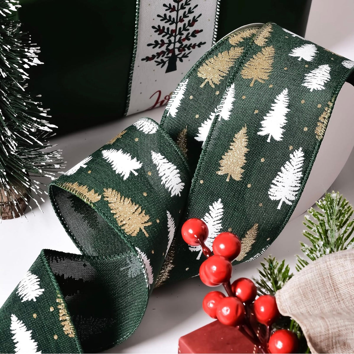 🎀 Christmas Decorative Ribbon – 10 Metres