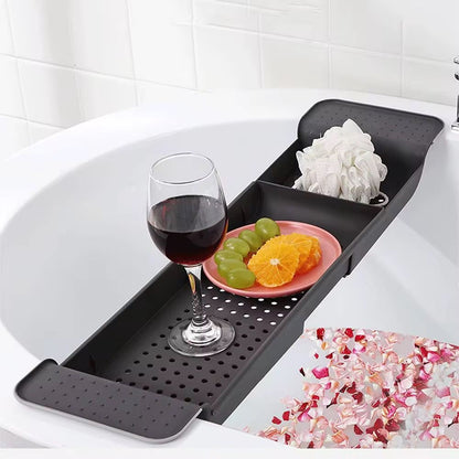 Expandable bathtub caddy tray/ bathtub organizer