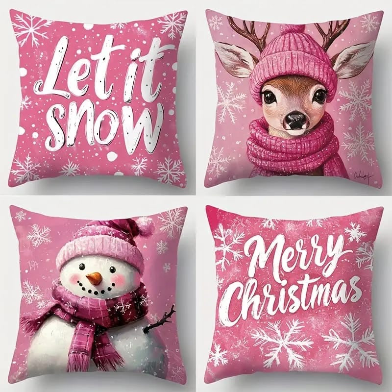 1pc Christmas themed home decor cushion cover