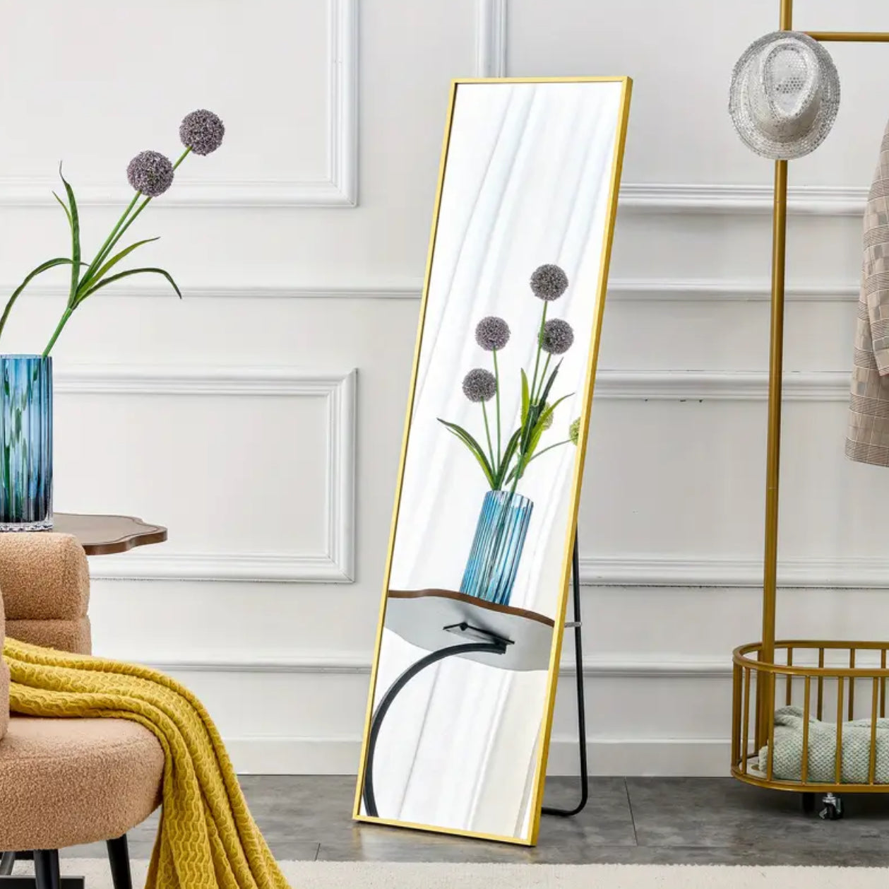 Standing/Dressing mirrors with metallic frame