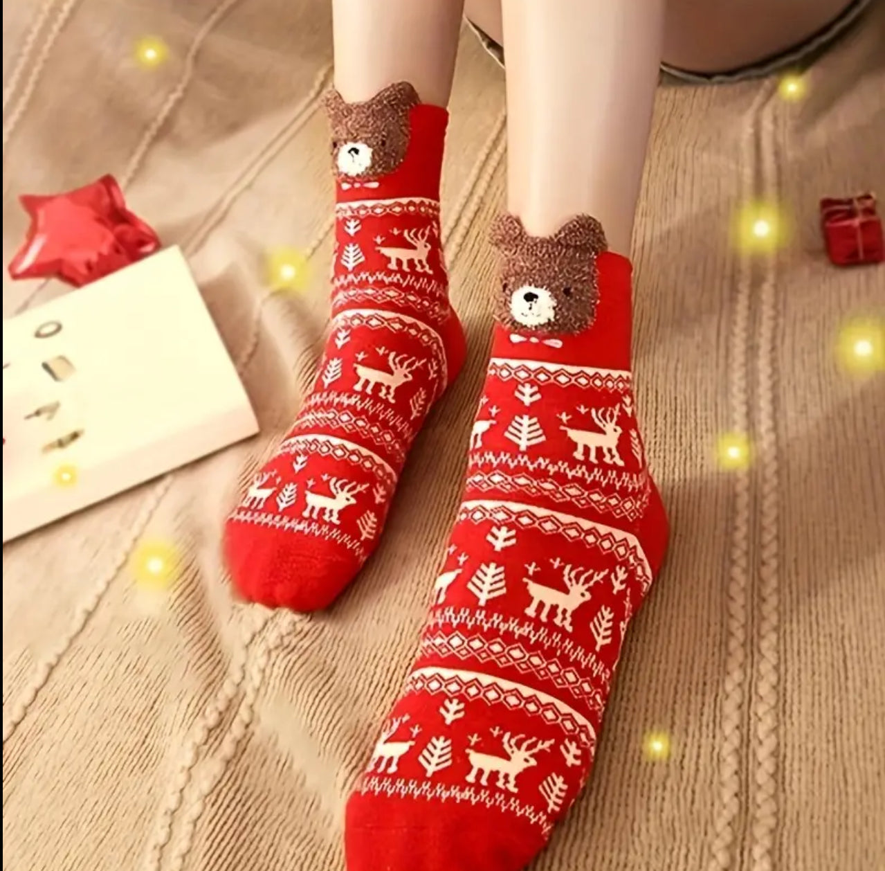 Cartoon Christmas Socks