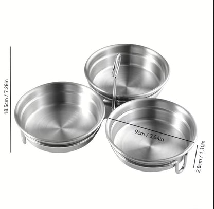 3 in 1 stainless steel egg poacher. Durable egg steamer