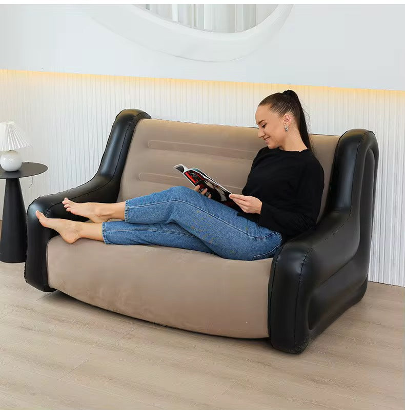 Inflatable Modern 2 seater Sofa with Armrests & FREE PUMP for Indoor & outdoor use