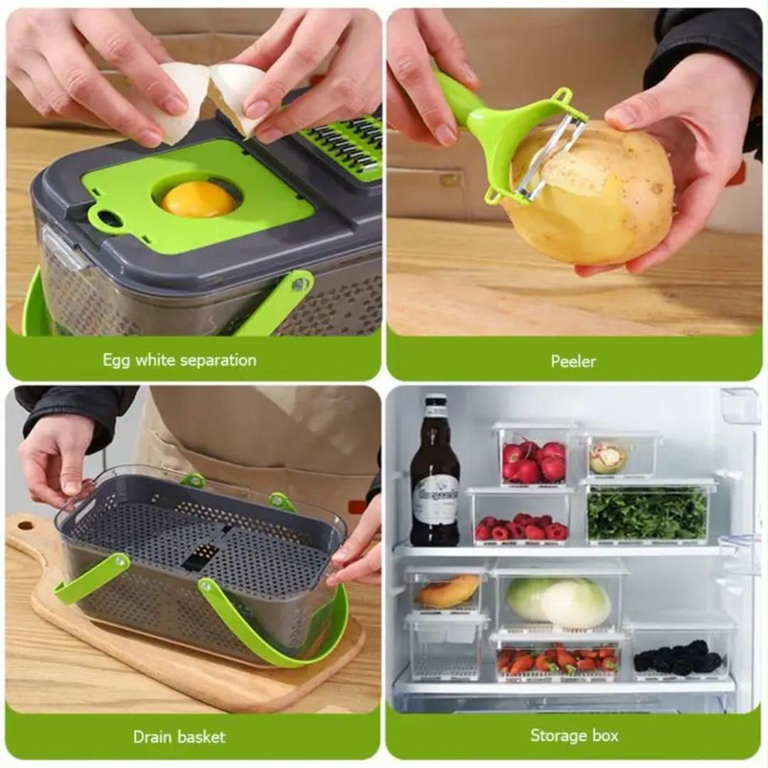 22pcs  Multifunctional Vegetable Cutter