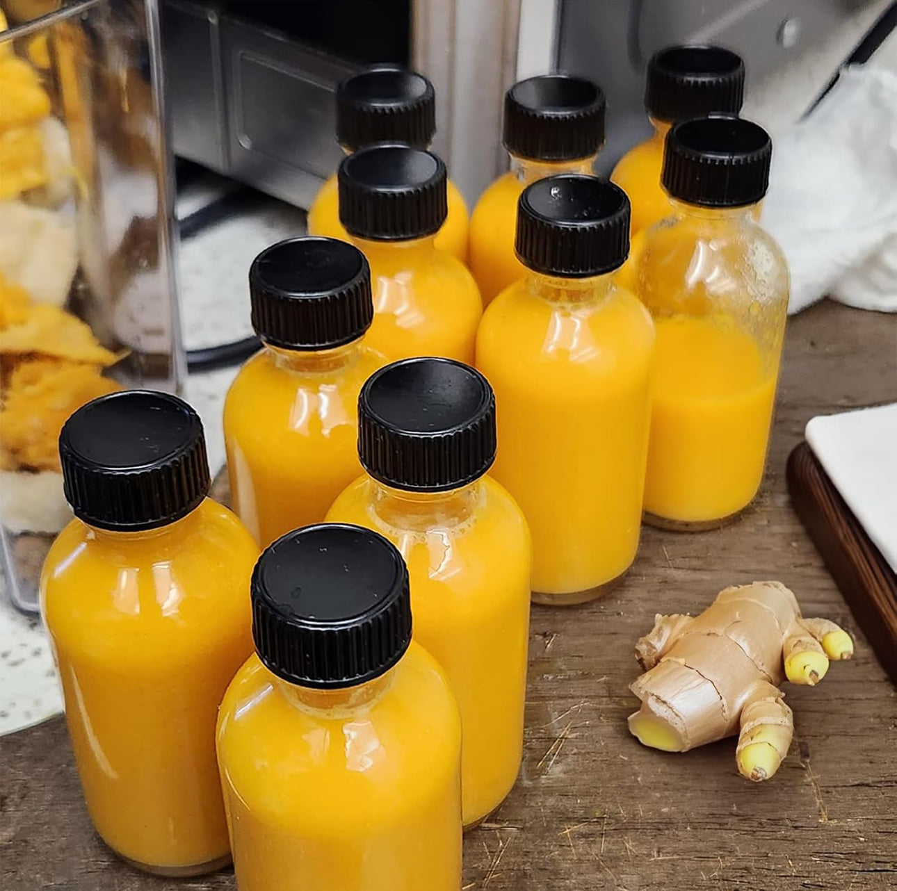 12pcs Glass ginger shots bottles – Luxury Homes Collections