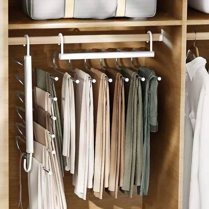 Heavy duty 6 Layer Foldable Pants hanger