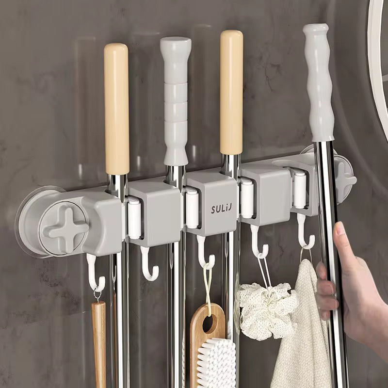 Non slip wall Mounted mop holder