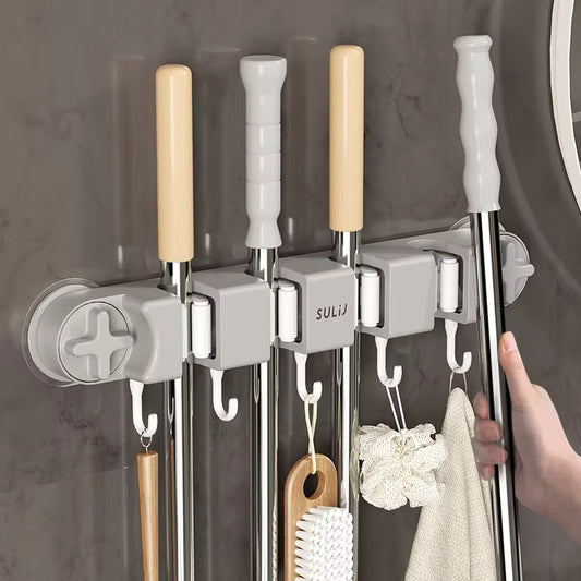 Non slip wall Mounted mop holder