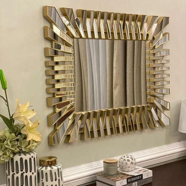 Morden accent rectangle mirror