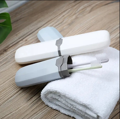 Creative portable tooth brush/paste holder