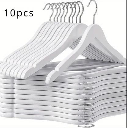 10pcs Wooden Clothes Hangers