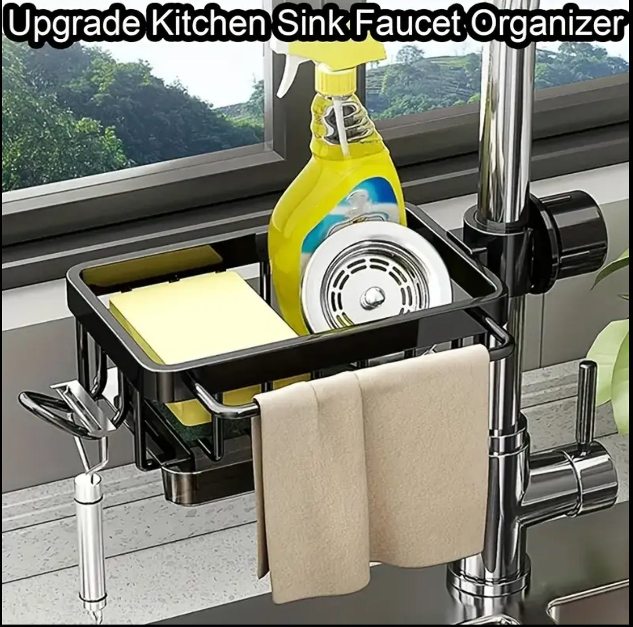 Faucet Drain Rack Kitchen Sink Organizer