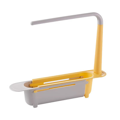 Telescopic sink caddy organizer