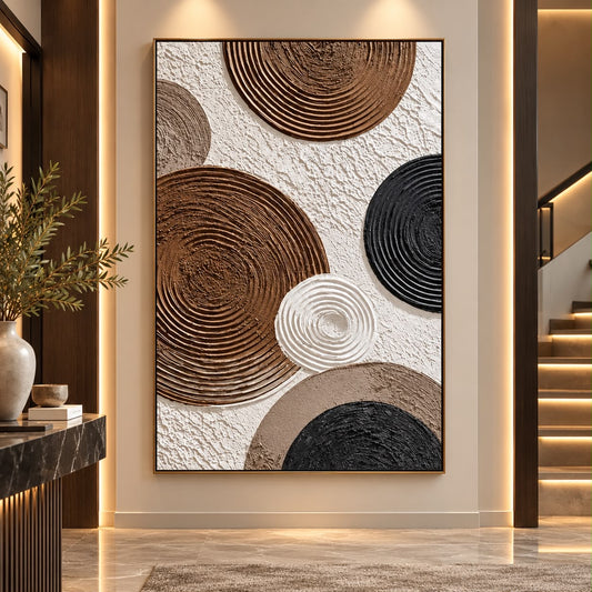 Contemporary Multi-Tone Abstract Wall Art