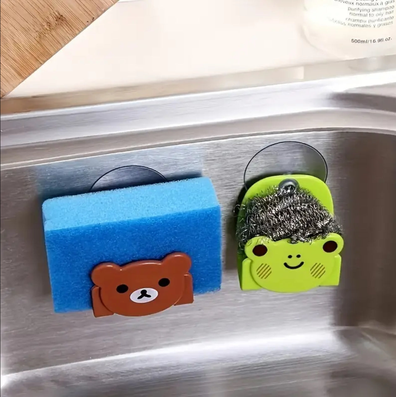wall adhesive Cat hook sponge holder