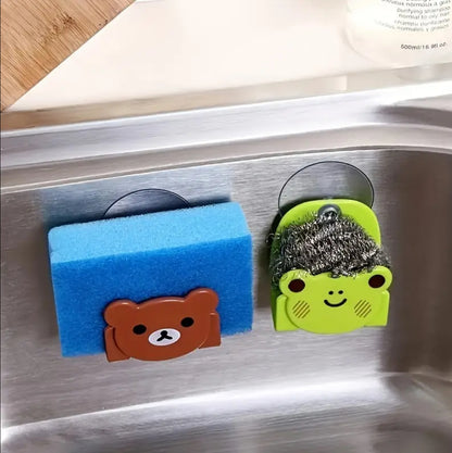 wall adhesive Cat hook sponge holder