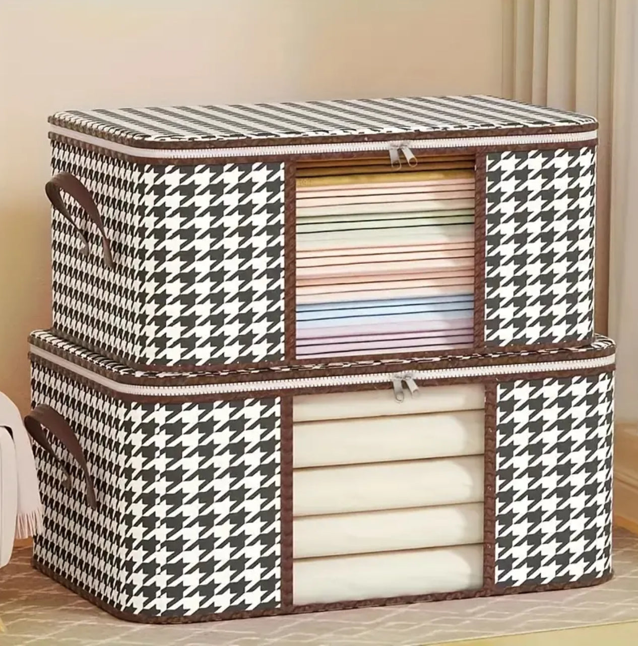 2in1 Foldable large cloth organizer storage box