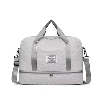 Casual Large Capacity Travel Duffel Bag | Lightweight Rhombic Lattice Design