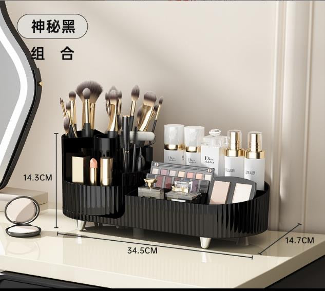 Rotatable cosmetic storage box