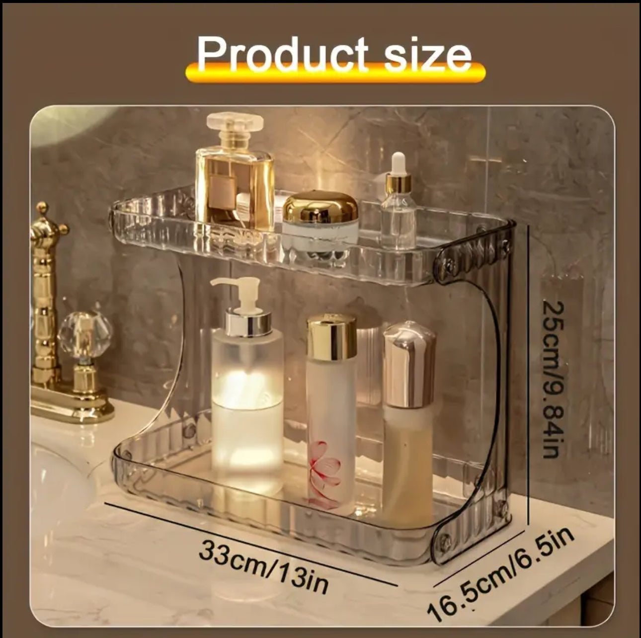 Double layer vanity stand