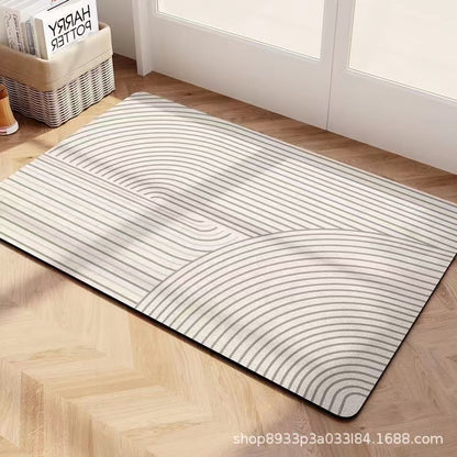 Geometric pattern door/bath mat