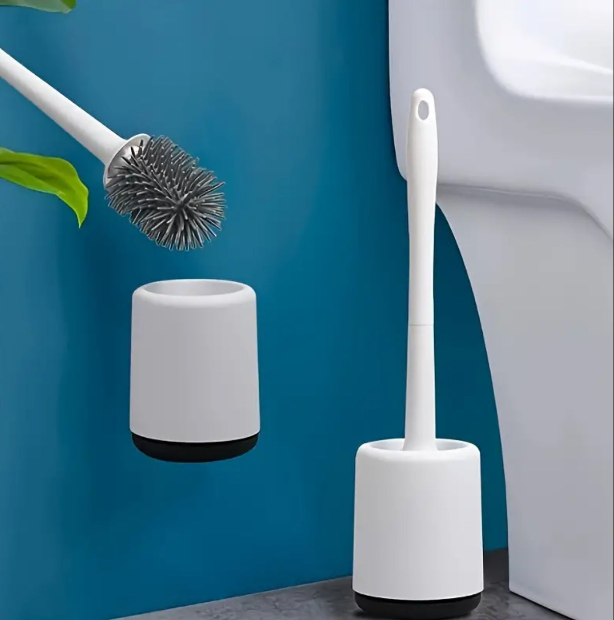 Silicon toilet brush