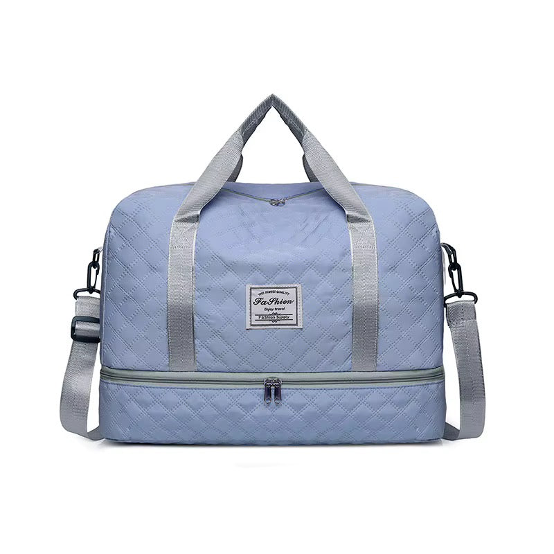 Casual Large Capacity Travel Duffel Bag | Lightweight Rhombic Lattice Design