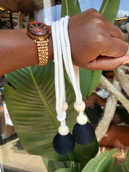 Wood ball curtain tiebacks/ curtain holder