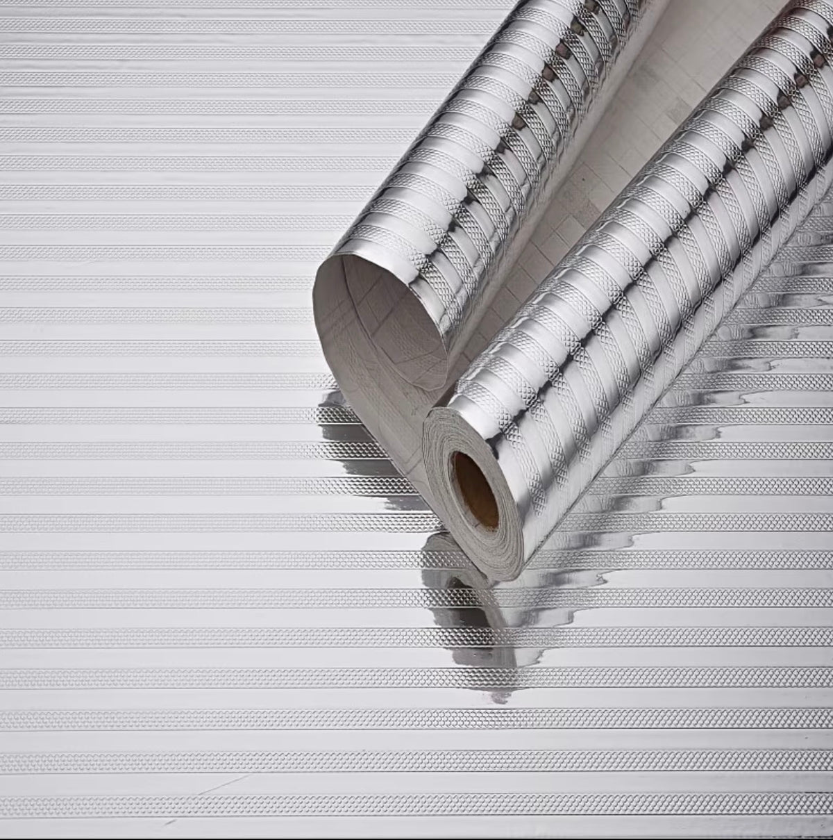 Modern Kitchen Oil-proof Self Adhesive Aluminum Foil Cabinet Contact Wallpapers