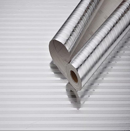 Modern Kitchen Oil-proof Self Adhesive Aluminum Foil Cabinet Contact Wallpapers