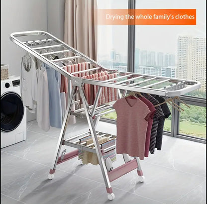 Movable Foldable/Portable LAUNDRY DRYING RACK