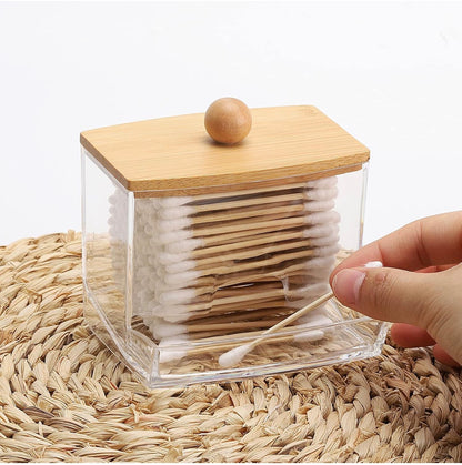 Cotton swab dispenser.