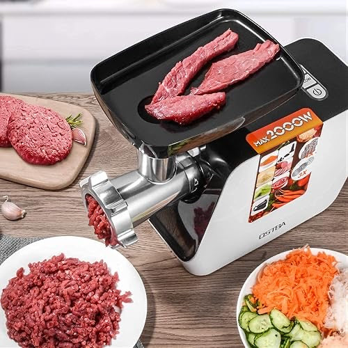 Electric Meat Grinder, 5 in 1 Heavy Duty Meat Mincer Sausage Stuffer Machine