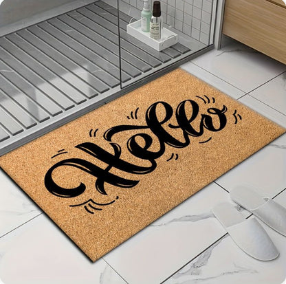 Novelty entry door mat