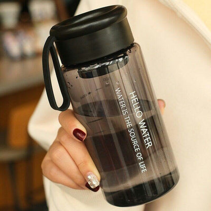 600ml Stylish Portable Sports Water Bottle with Strainer