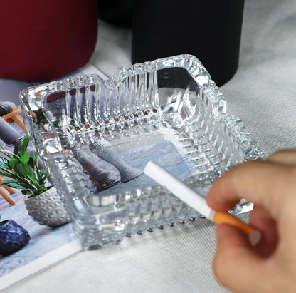 Premium quality big size glass ashtray