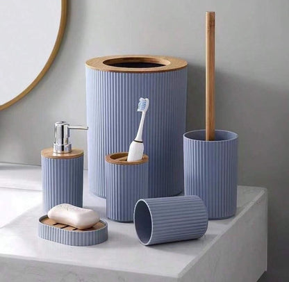 6 in 1 bathroom accessories set