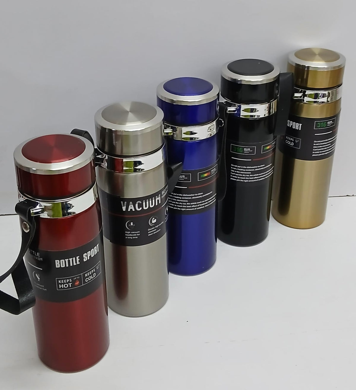 Stainless steel thermal vacuum flask