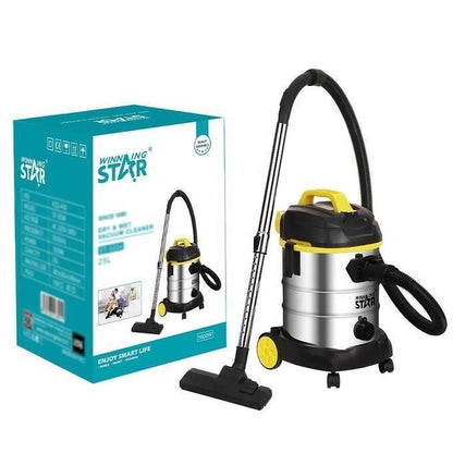 25L Commercial / Domestic/ industrial Wet and dry Stainless steel vacuum cleaner, 1600 W