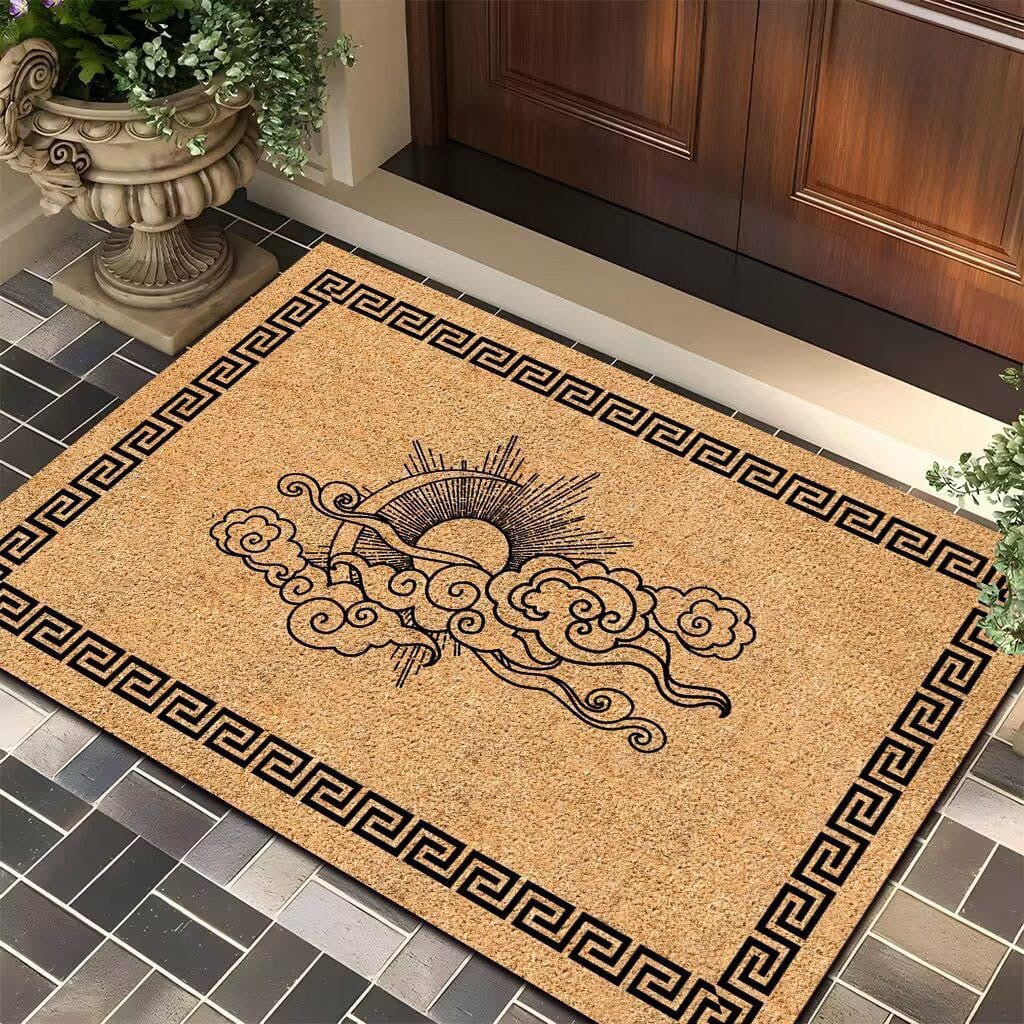 Novelty entry door mat